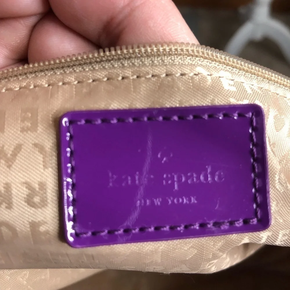 Kate Spade Sophie Camellia Street tote purple